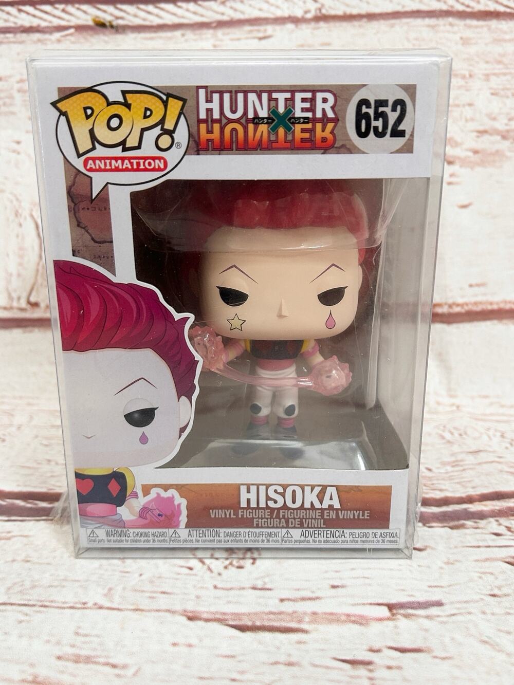 FUNKO POP Hisoka 652 Hunter x Hunter Anime Figure Vinyl Toy with Protector